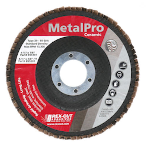 Disco de láminas de acabado - MetalPro - Rex-Cut Abrasives - de cerámica