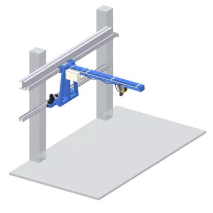 Grúa pluma de pared - GIS AG - con control eléctrico