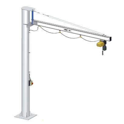 Grúa pluma de aluminio - GISKB - GIS AG - de columna / 270° / de elevación