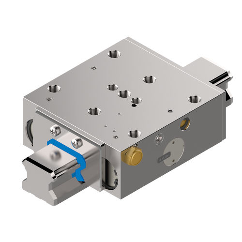 Elemento de sujeción / frenado neumático - UBPS series - ZIMMER GROUP - de raíles / para guiado de perfil / de seguridad