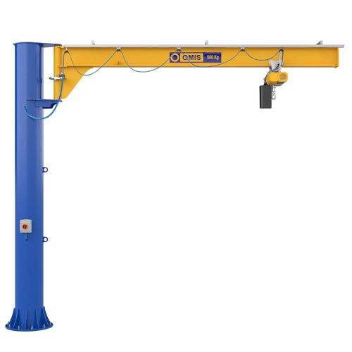 Grúa pluma de columna - CT - OMIS - 270° / con control eléctrico / mecánica