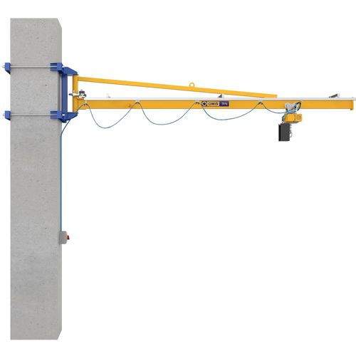 Grúa pluma de pared - M2T - OMIS - 270° / con control eléctrico / mecánica