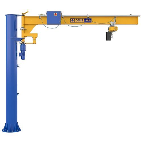 Grúa pluma de columna - CTE - OMIS - 270° / con control eléctrico / eléctrica