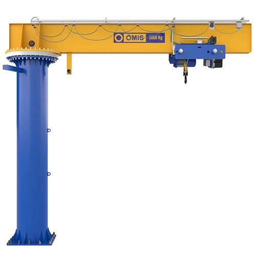 Grúa pluma de columna - BE - OMIS - 360° / con control eléctrico / mecánica