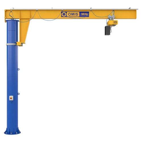 Grúa pluma de columna - BM - OMIS - 360° / ergonómica / con rotación completa