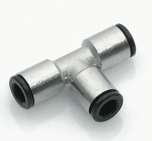 Racor neumático - EF05 - NieRuf Gmbh - push-in / en T / de latón niquelado
