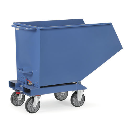 Volquete basculante de acero - 4702A - fetra - para residuos / para productos a granel / para carretilla elevadora