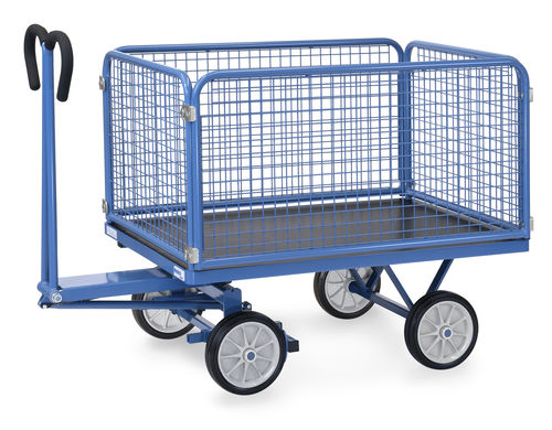 Carro de transporte - 6433V - fetra - de acero / de plataforma / porta-cubetas