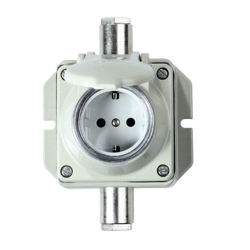 Tomacorriente de pared - 8709 - WISKA Hoppmann GmbH - empotrable / IP54