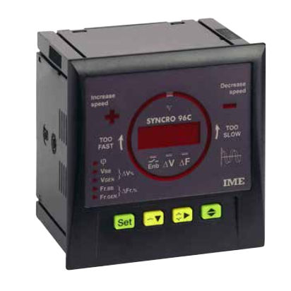 Relé de vigilancia de frecuencia - SYNCRO 96C - IME Spa - de sincronización / al ras / para montaje en panel