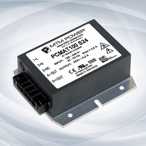 Alimentación eléctrica encapsulada - PCMAT100 S24 - MTM Power Messtechnik Mellenbach GmbH - AC/DC / de salida simple / con protección contra sobrecargas