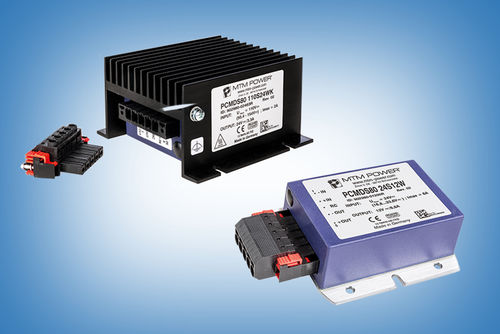 Convertidor DC/DC con aislamiento galvánico - PCMDS80 24S12W - MTM Power Messtechnik Mellenbach GmbH - montado sobre bastidor / de vehículo / para aplicaciones ferroviarias