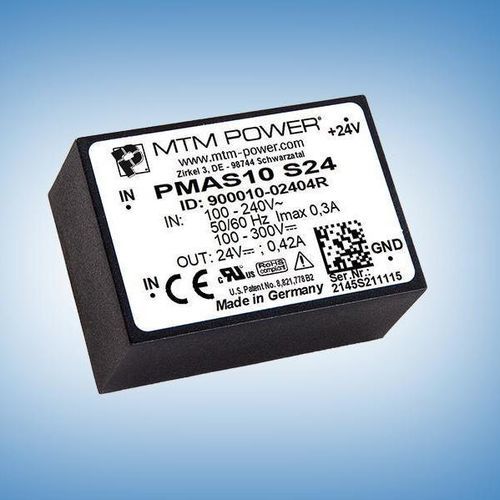 Alimentación eléctrica para circuito impreso - PMAS10 S24 - MTM Power Messtechnik Mellenbach GmbH - AC/DC / de salida simple / CE