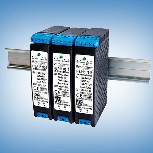 Alimentación eléctrica en riel DIN - HSA15 D15 - MTM Power Messtechnik Mellenbach GmbH - AC/DC / de dos salidas / CE