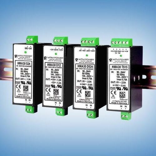 Alimentación eléctrica en riel DIN - HMA30 D15 - MTM Power Messtechnik Mellenbach GmbH - AC/DC / de dos salidas / CE