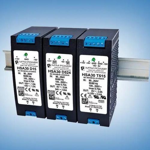 Alimentación eléctrica en riel DIN - HSA30 D512 - MTM Power Messtechnik Mellenbach GmbH - AC/DC / de dos salidas / CE