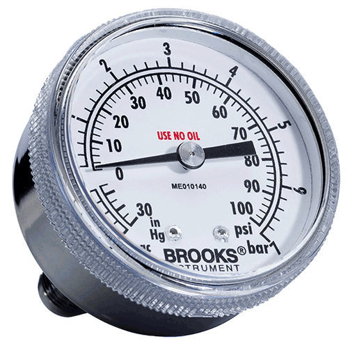 Manómetro diferencial - 122 series - Brooks Instrument - de esfera / roscado / de acero inoxidable
