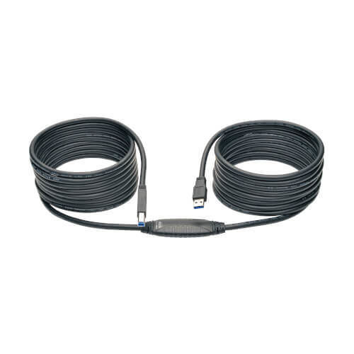 Cable eléctrico de datos - U328-025 - TRIPPLITE - de prolongación / USB / USB tipo B