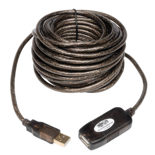 Cable eléctrico de prolongación - U026-10M - TRIPPLITE - USB 2.0 / recto / negro