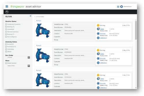 Software de gestión del ciclo de vida del producto - ThingWorx Asset Advisor - PTC - industrial