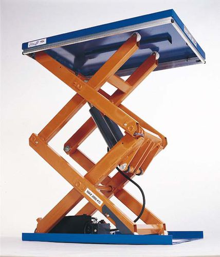 Mesa elevadora de doble tijera - Edmolift UK Ltd - hidráulica / estacionaria