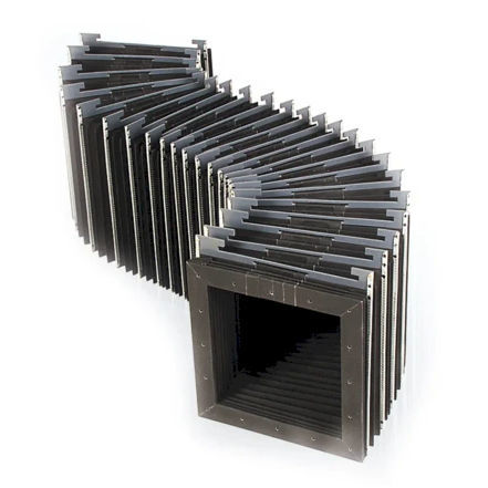 Fuelle rectangular - ELASTIC - HEMA Maschinen- und Apparateschutz GmbH - de PVC / de PP / acordeón de protección