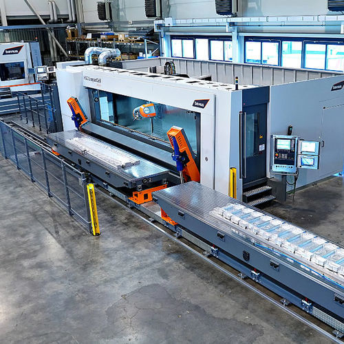 Centro de mecanizado CNC 5 ejes - CompactCell 100 series - bavius technologie gmbh - horizontal / para aluminio / de corte