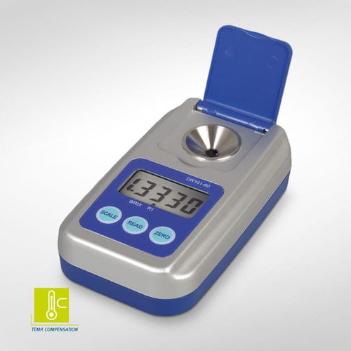 Refractómetro digital - DR101-60 - A. KRÜSS Optronic GmbH - portátil / con gama ancha de índices de refracción / de laboratorio