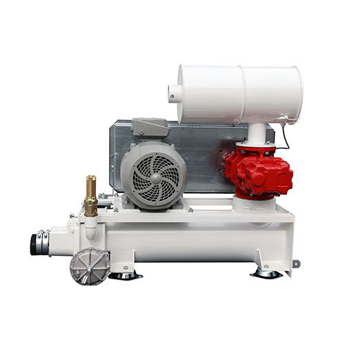 Grupo de soplado volumétrico - K series with integrated discharge silencer - RKR Gebläse und Verdichter GmbH - de lóbulos / ATEX / compacto
