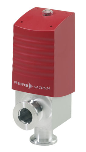 Válvula electroneumática - Pfeiffer Vacuum+Fab Solutions - para aire comprimido / de ángulo recto / de acero inoxidable