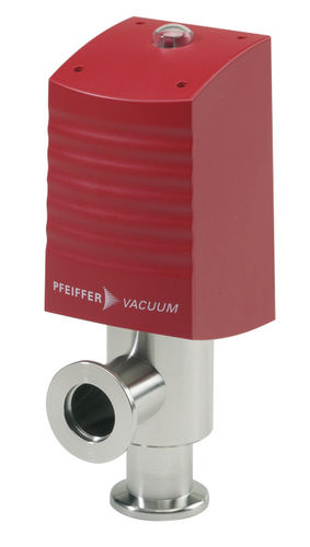 Válvula con control neumático - Pfeiffer Vacuum+Fab Solutions - para aire comprimido / de ángulo recto