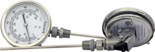Termómetro bimetálico - BT600A - Budenberg - analógico / de esfera ajustable / de inserción