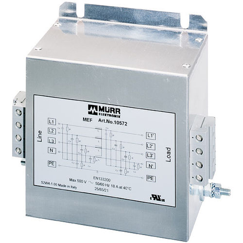 Filtro electrónico paso bajo - MEF series - MURRELEKTRONIK - activo / trifásico / con neutro para aplicaciones