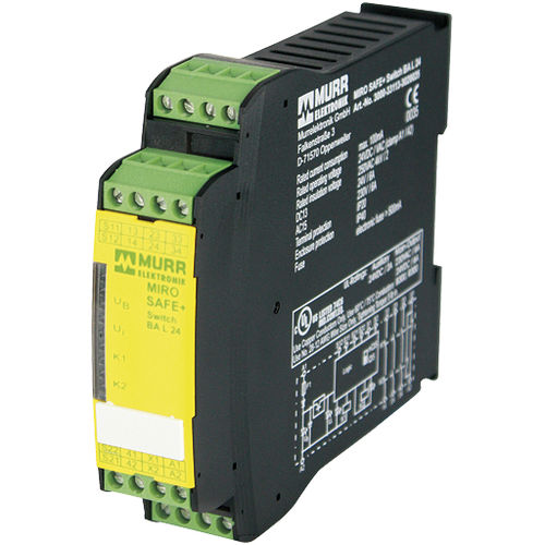 Relé de seguridad de parada de emergencia - MIRO SAFE+ SWITCH BA L 24  - MURRELEKTRONIK - en riel DIN