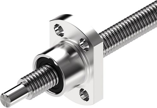 Tuerca con collar - FEM-E series - Bosch Rexroth - Linear Motion Technology - de acero / roscada / para tornillo de bolas