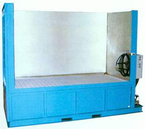 Cabina de pintura abierta - ADF Systems, Ltd. - para piezas de recambio / con filtro / con cortinas de agua