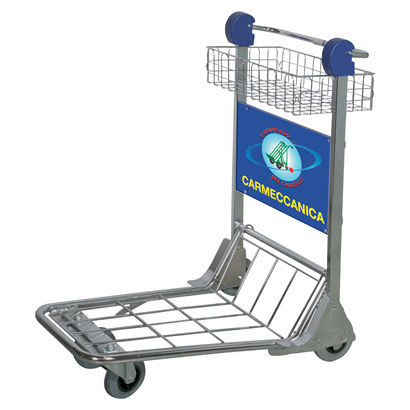 Carro de transporte - GEMINAX - CARMECCANICA - de acero inoxidable / de plataforma / con plataforma con rejilla