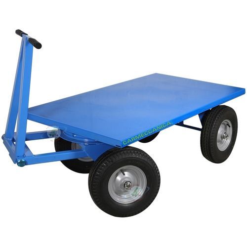 Remolque plataforma - 059 - CARMECCANICA - para almacén / de 2 ejes / de acoplamiento