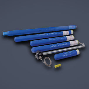 Hilo termopar para cartografía de temperatura - Blue Lightning  - Morgan Molten Metal Systems - haz de cables