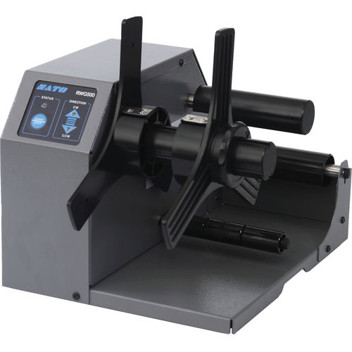 Enrollador-desenrollador de etiquetas - RWG500 - SATO America - automático / de rodillos