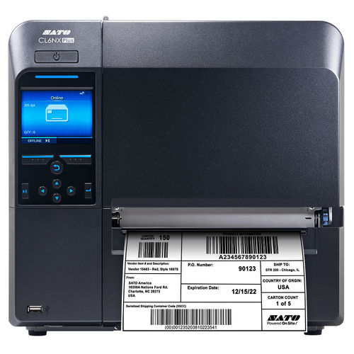 Impresora de etiquetas de transferencia térmica - CL6NX Plus series - SATO America - de mesa / con grabadores de RFID / con lector de códigos de barras