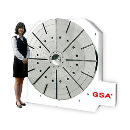 Mesa rotativa accionada por motor - CNC-1000HV - GSA TECHNOLOGY - horizontal / vertical / para mecanizado