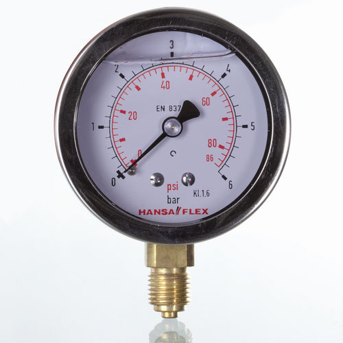 Manómetro diferencial - GMM 63 series - HANSA FLEX AG - de esfera / roscado / G 1/4