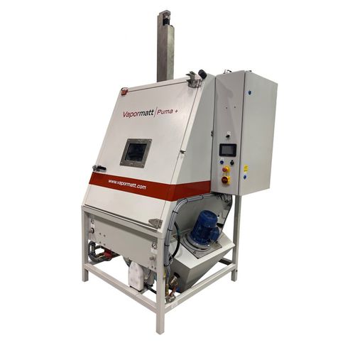 Cabina de chorro de arena húmedo - Puma vertical - Vapormatt - automática / robusta / con tabla giratoria