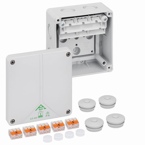 Caja de conexiones de pared - Abox SL-2,5/4² - Spelsberg - libre de halógenos / resistente a las intemperies / IP65