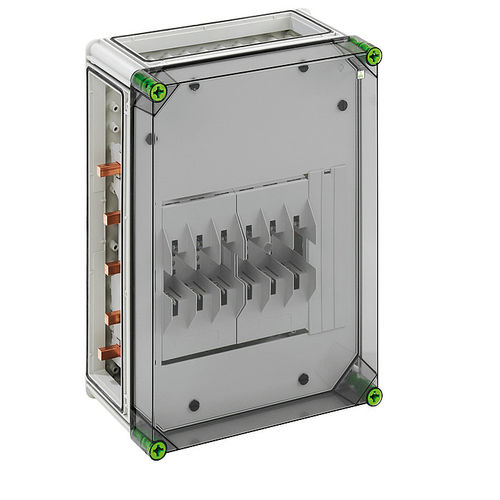 Cuadro eléctrico equipado - GSS 3025-250 Plus - Spelsberg - de pared / de policarbonato / con puerta transparente