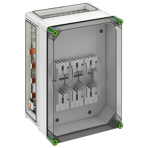 Cuadro eléctrico equipado - GSS 3115-250 Plus - Spelsberg - de pared / de plástico / con puerta transparente