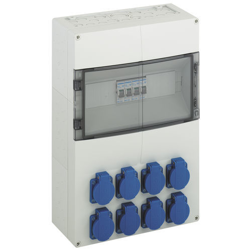 Caja eléctrica equipada - AKi 14-1M  - Spelsberg - de pared / de plástico / para rack para distribución eléctrica