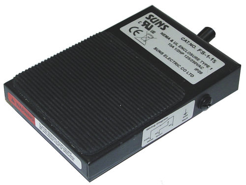 Interruptor de pedal de control - FS-1-15/FS-1-10 - SUNS - eléctrico / 1 pedal / acción momentánea