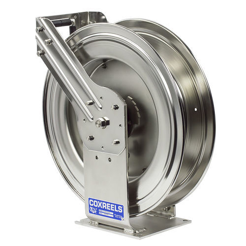 Enrollador de tubo hidráulico - T-SS SERIES - Coxreels - retráctil / con doble pedestal / fijo